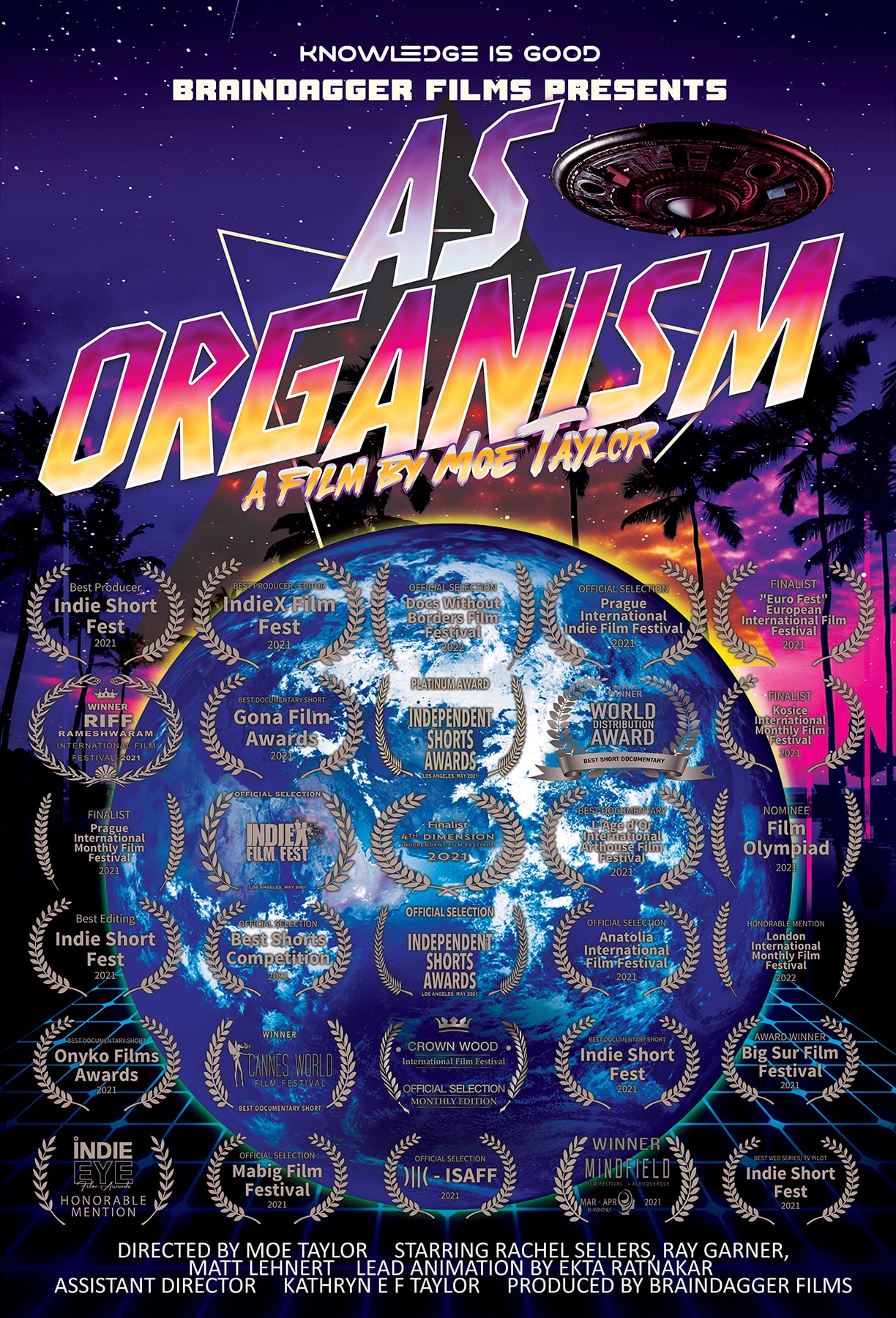 As Organism Poster with laurels for editing small-min