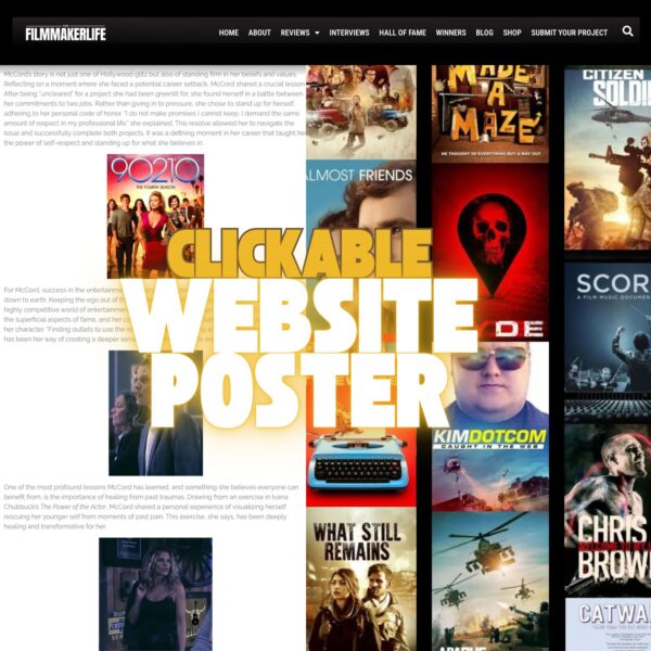Clickable Website Poster